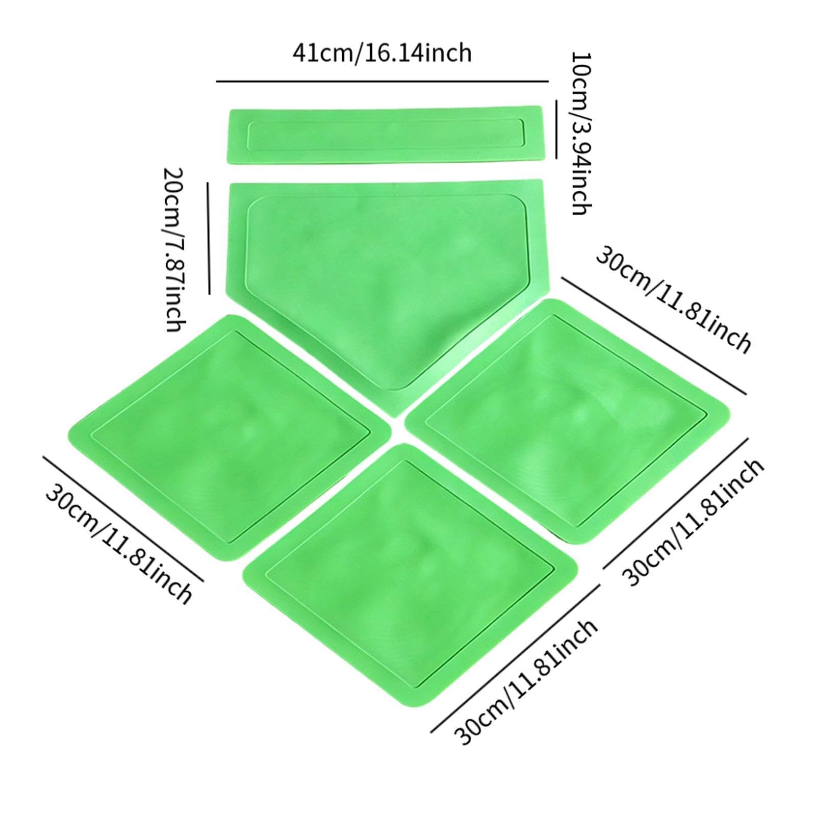 Set mit Und Softball Bases, Aus Gummi Und TPE Material, Geeignet für Kinder Und Erwachsene, Zum Training