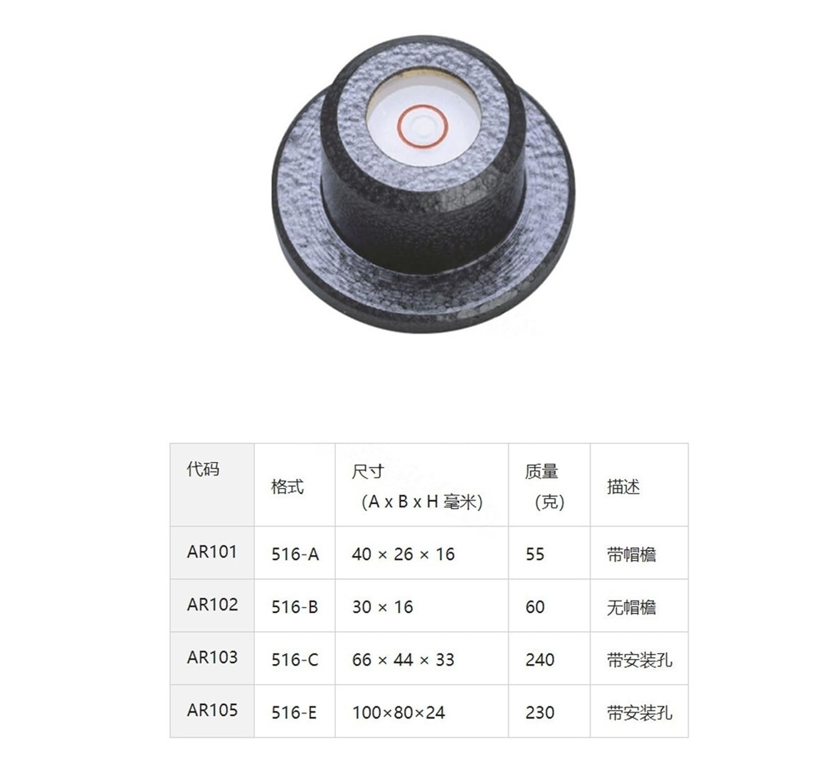 Nivel circular AR101 AR102 AR103 AR105 516-ABCE Original(AR105)