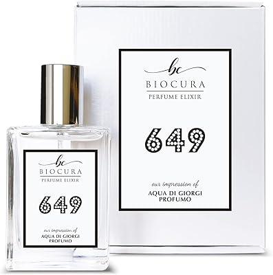 BIOCURA BC Perfume 649 Inspired by Aqua Di Giorgi Profumo For Men Replica Fragrance Dupes Eau de Parfum Spray Bottle 1.7 Fl Oz/50ml-X1