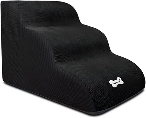 Escaleras para perros, escaleras suaves y cómodas para mascotas con funda lavable y con cremallera, escalones de rampa para perros fáciles de