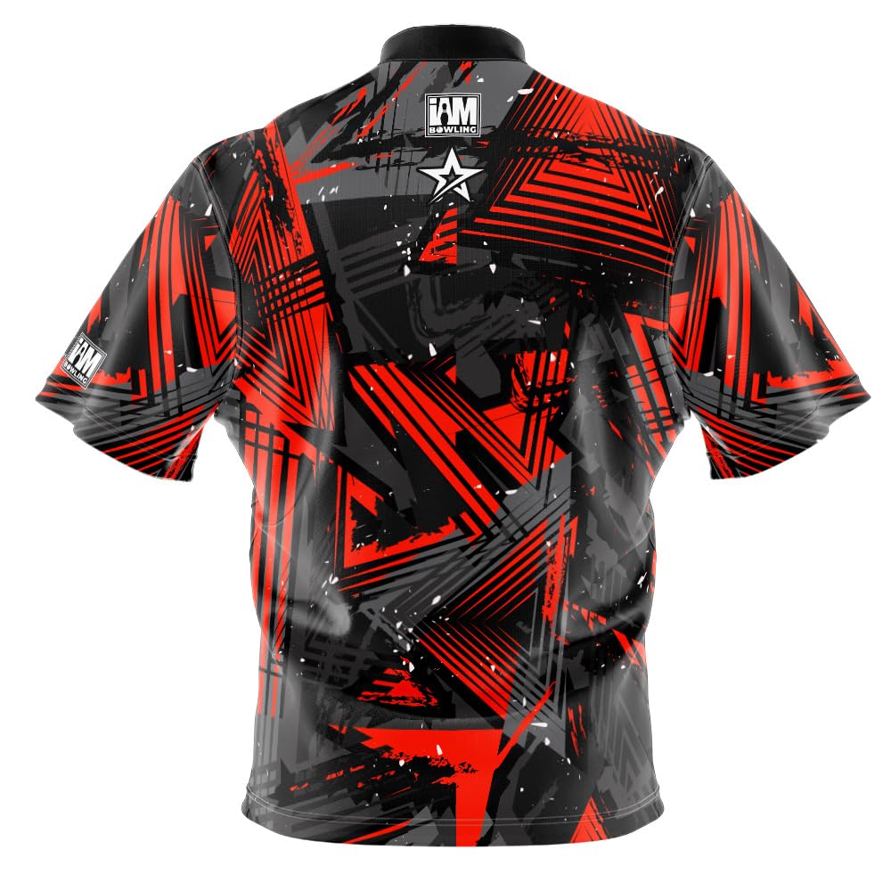 Logo Infusion Dye-Sublimated Bowling Jersey (Sash Collar) - I AM Bowling Fun Design 2035-DV8 - DV8 (X-Large) Multicolored