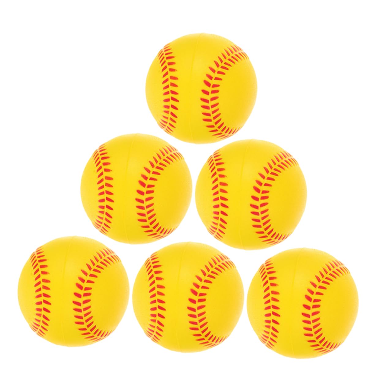 BESPORTBLE 6pcs Soft Foam Baseballs for Indoor Training Safe and Lightweight Softballs for Boy Girl for Catching Throwing and Hitting Practice for Beginners and Young Learners