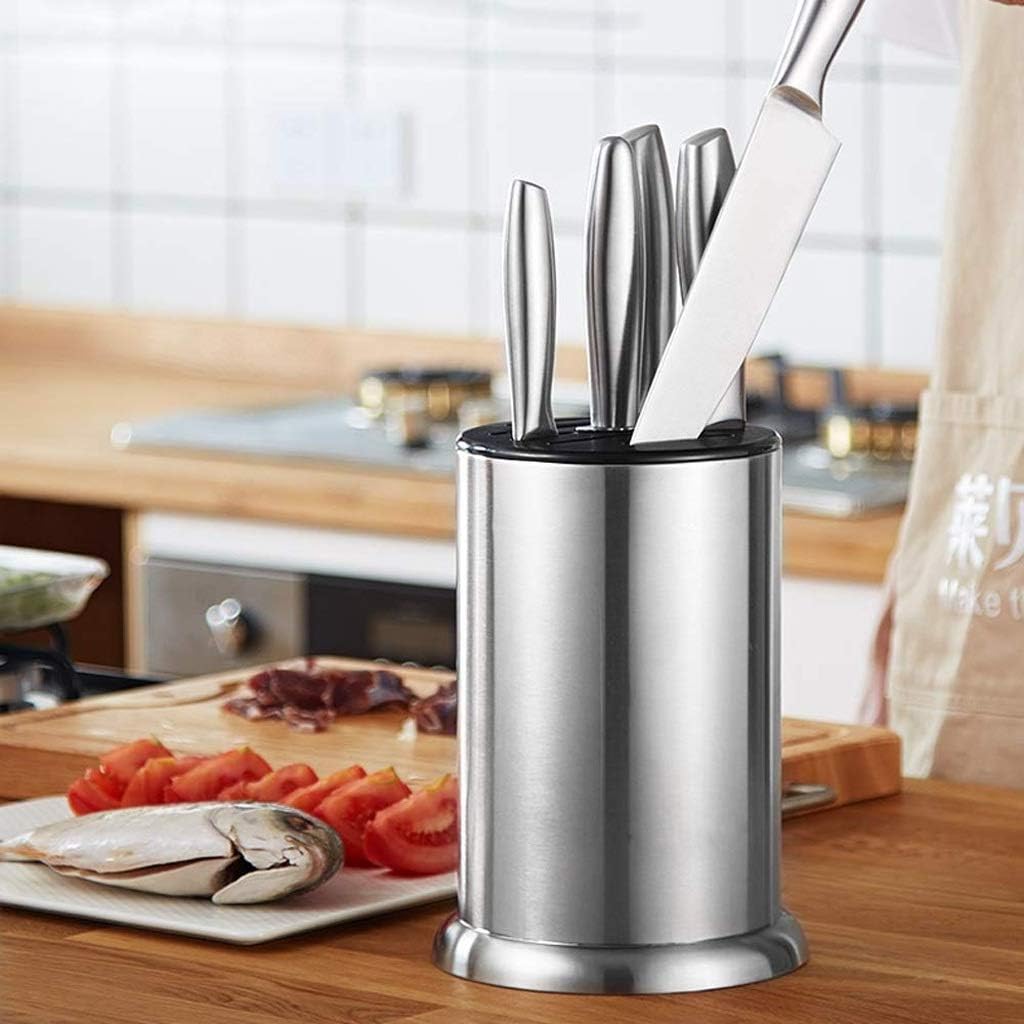 Knife Block Storage Stand Kitchen,Only Selling Cutter Holder,Universal,Stainless Steel,Organizer,Modern Design
