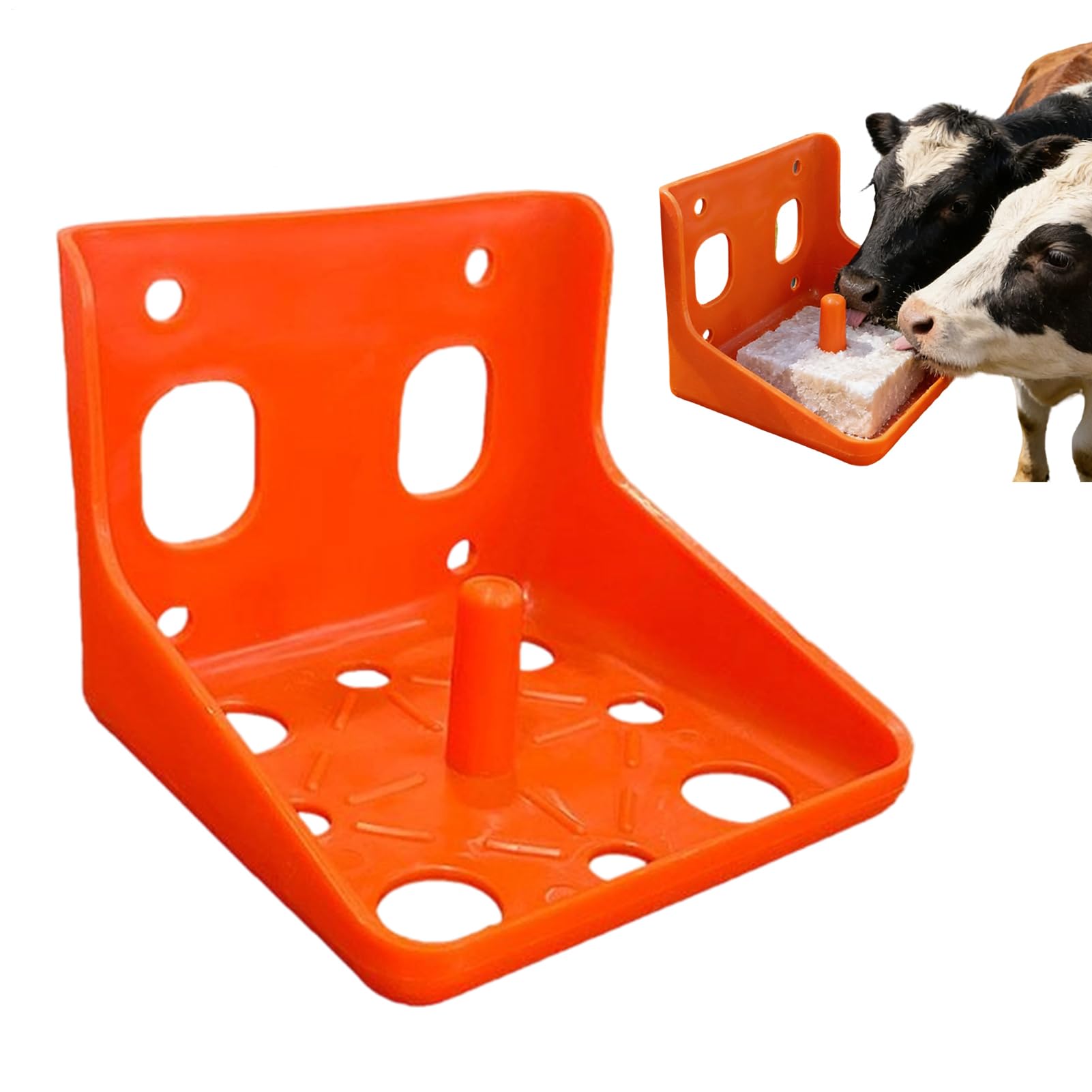 Soporte Para Bloques De Sal Para Caballos - Recipiente De Minerales Robusto - Para Piedras Para Lamer - Dispensador De Establo Para Vacas, Ciervos, Cabras, Ovejas, Ganado, Lamiendo, Comiendo — view 8