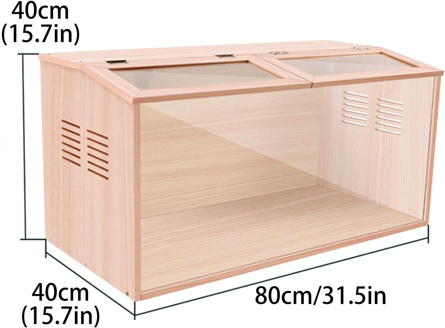 Wooden Rabbit Hutch, Indoor Bunny Cage with Ventilation Holes and Door, Guinea Pig Coop Perfect for Hamster Chicks Hedgehog,