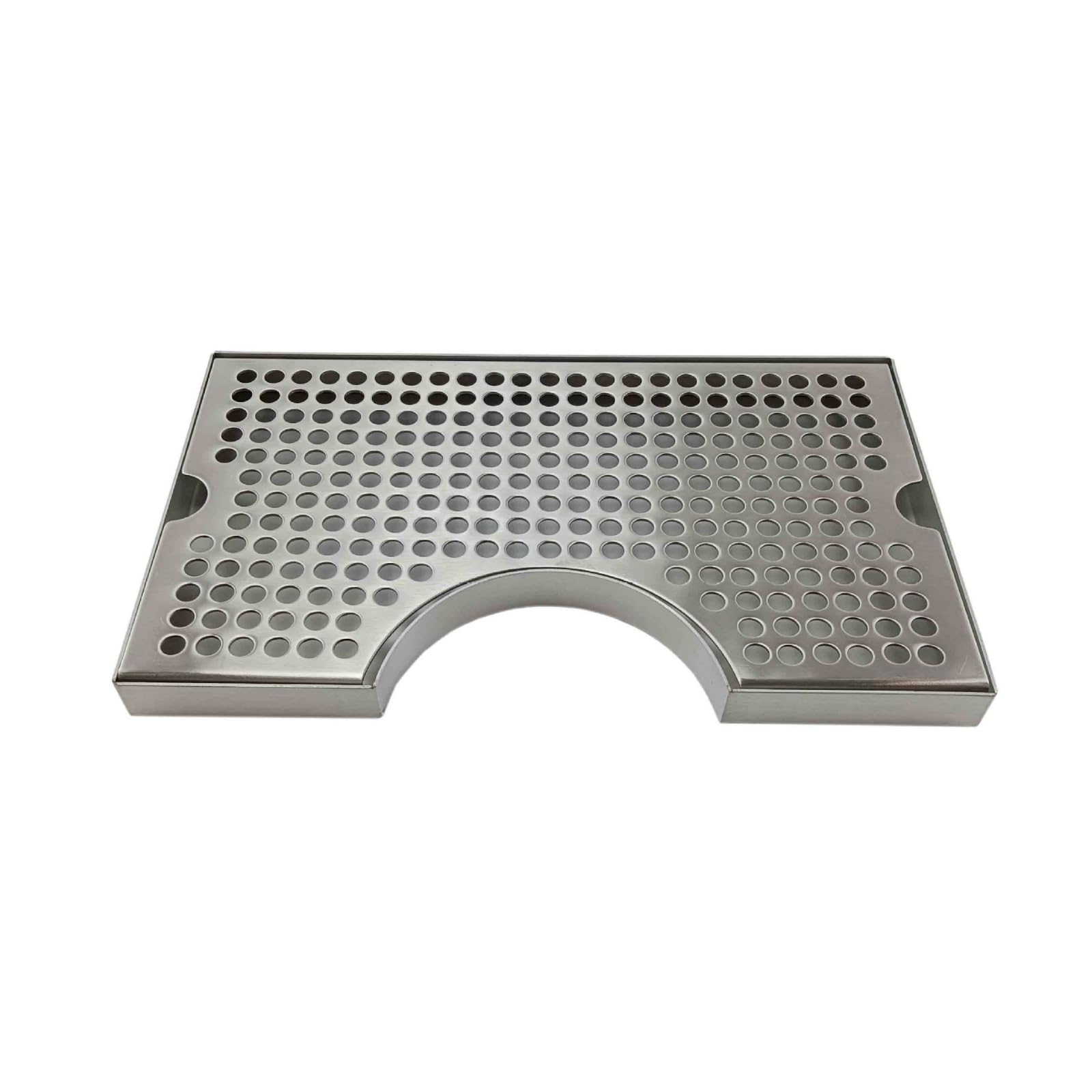 Vassoio di Scarico in Acciaio Inox 304 Semicircolare Vassoio Gocciolatoio da Spillatura Piatto Raccolta Gocce Vaschetta di Drenaggio Mantiene il Banco