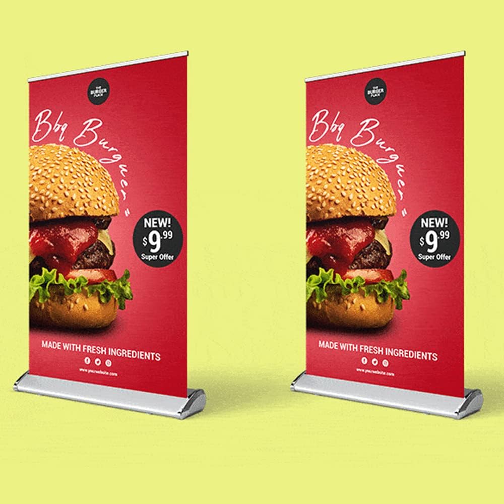 STANDHOO A4 Single Side Mini Roll Up Banner Stand