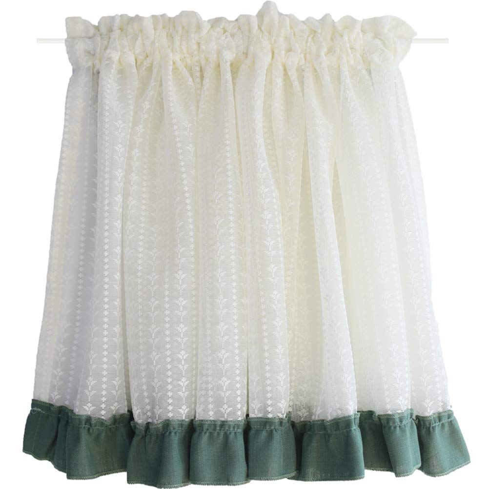Krótkie zasłony, Zasłona Sheer Valance, krótka zasłona do kuchni(W x H 200x58cm)