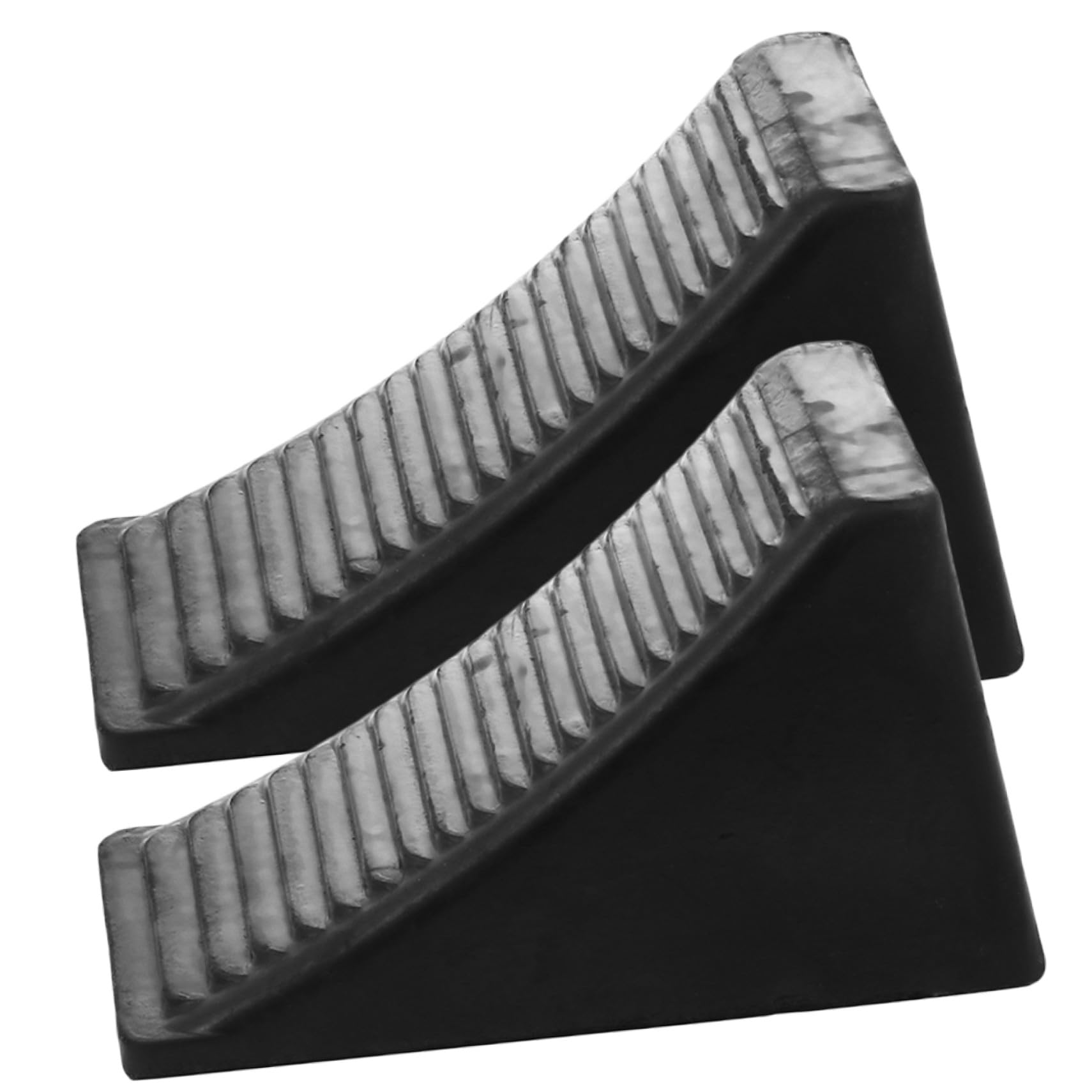SOIMISS Gummi Reifenkeile Maximieren Grip für Anhänger und Wohnmobil 2 Stück und Sichern Fahrzeuge Portable Unterlegkeile Schwarz Zuverlässig im Offroad und Werkstatteinsatz