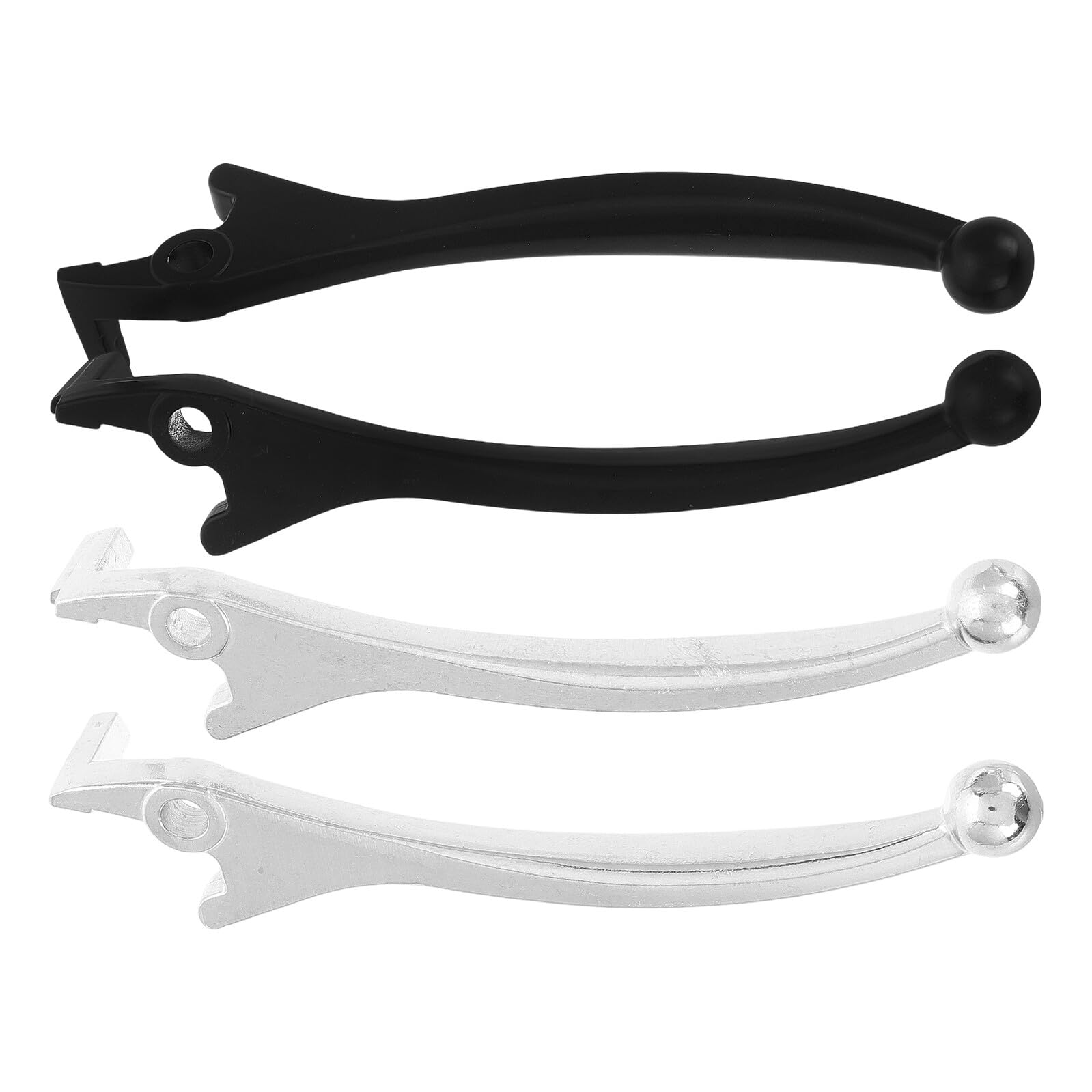 Manetas de freno de disco metálicas negras compatibles con bicicleta