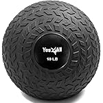 Yes4All Slam Balls, 10-40lb Medicine Ball Weight, Durable PVC Sand Filled Workout Dynamic Medicine Ball for Core Strengthen