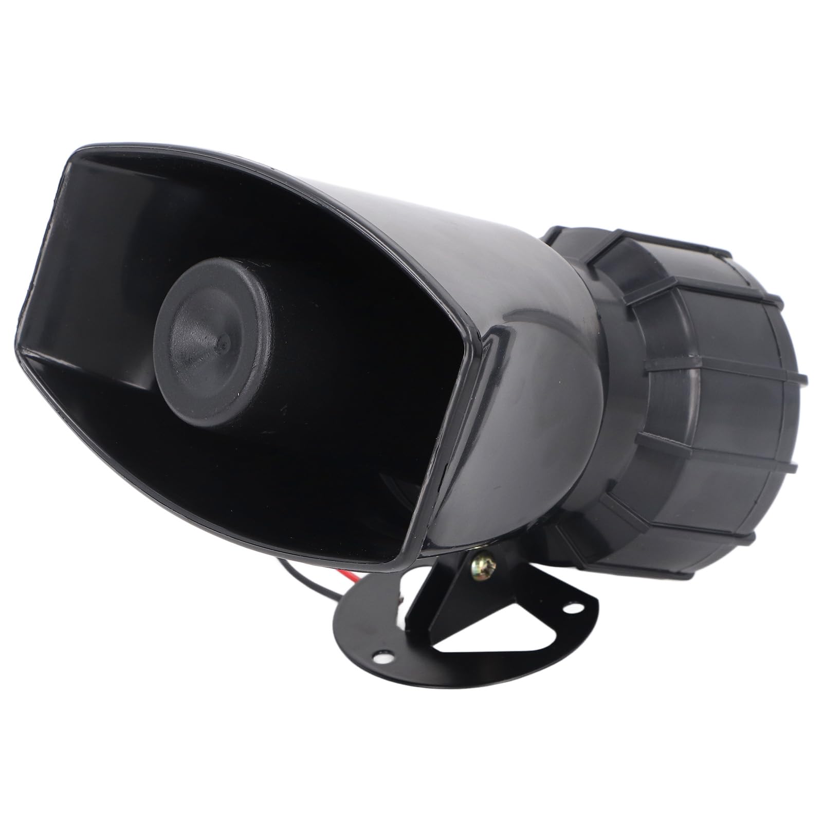 Kadimendium Altavoz de Sirena de 130DB Bocina de Alarma de Alta Potencia de 60W Admite Sonido de Alarma Sonido de Fuego Adecuado para Supermercado y Sitio de Construcción (12 V CC
