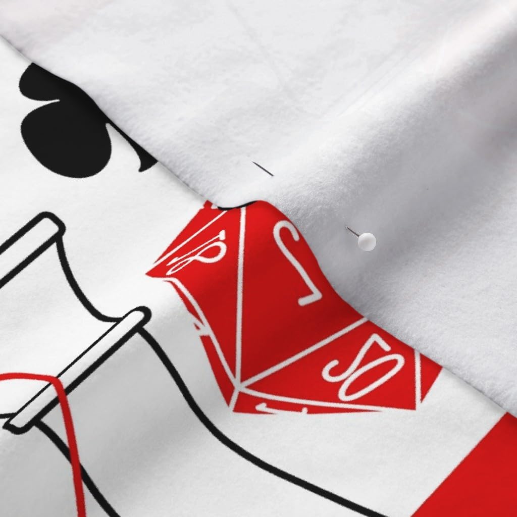 Spoonflower Fabric - Chess Dice Puzzles Games Play Game Fun Marble Nerd Geek Printed on Polartec(R) Fleece Fabric by The Yard - Sewing Blankets Loungewear and No-Sew Projects