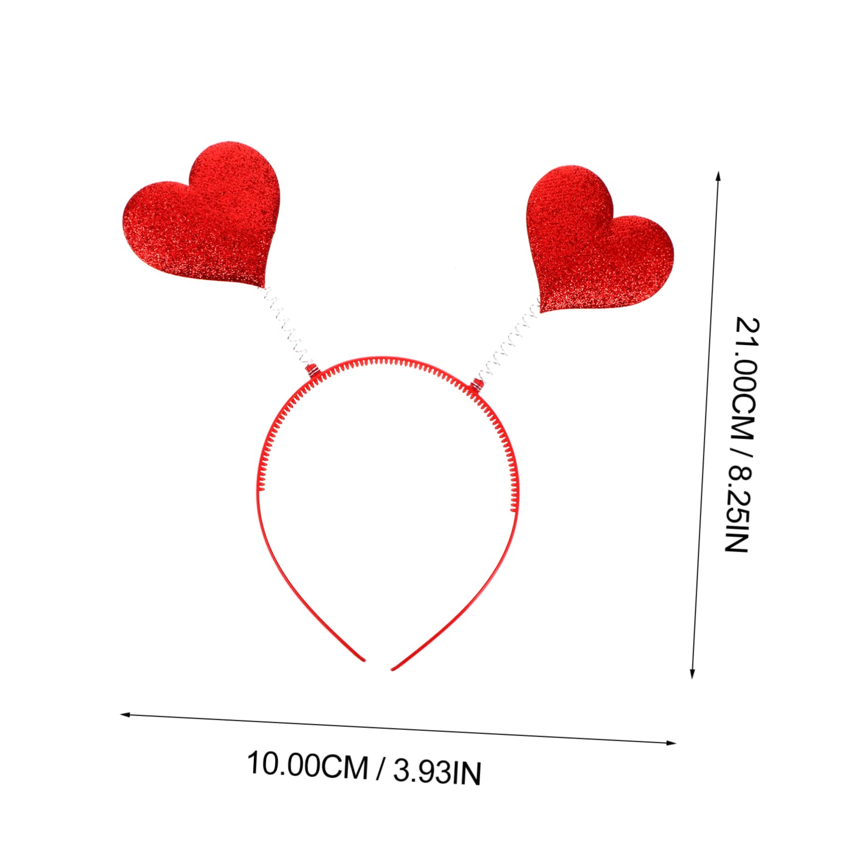 Healeved 18piezas Diadema De Corazón Para Mujeres Accesorios De Pelo Para Día De San Valentín Decoración De Fiesta Original Diseño Creativo y Cómodo