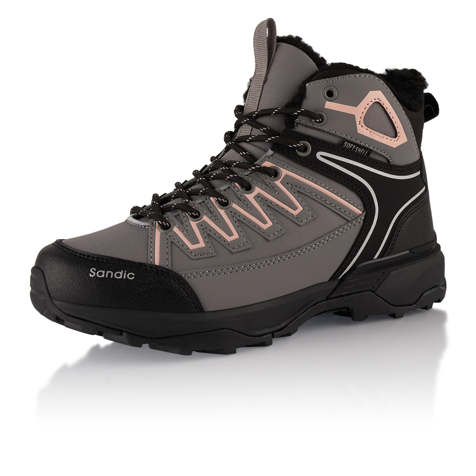 Fusskleidung® Damen Herren Winterstiefel Gefütterte Softshell Wanderschuhe