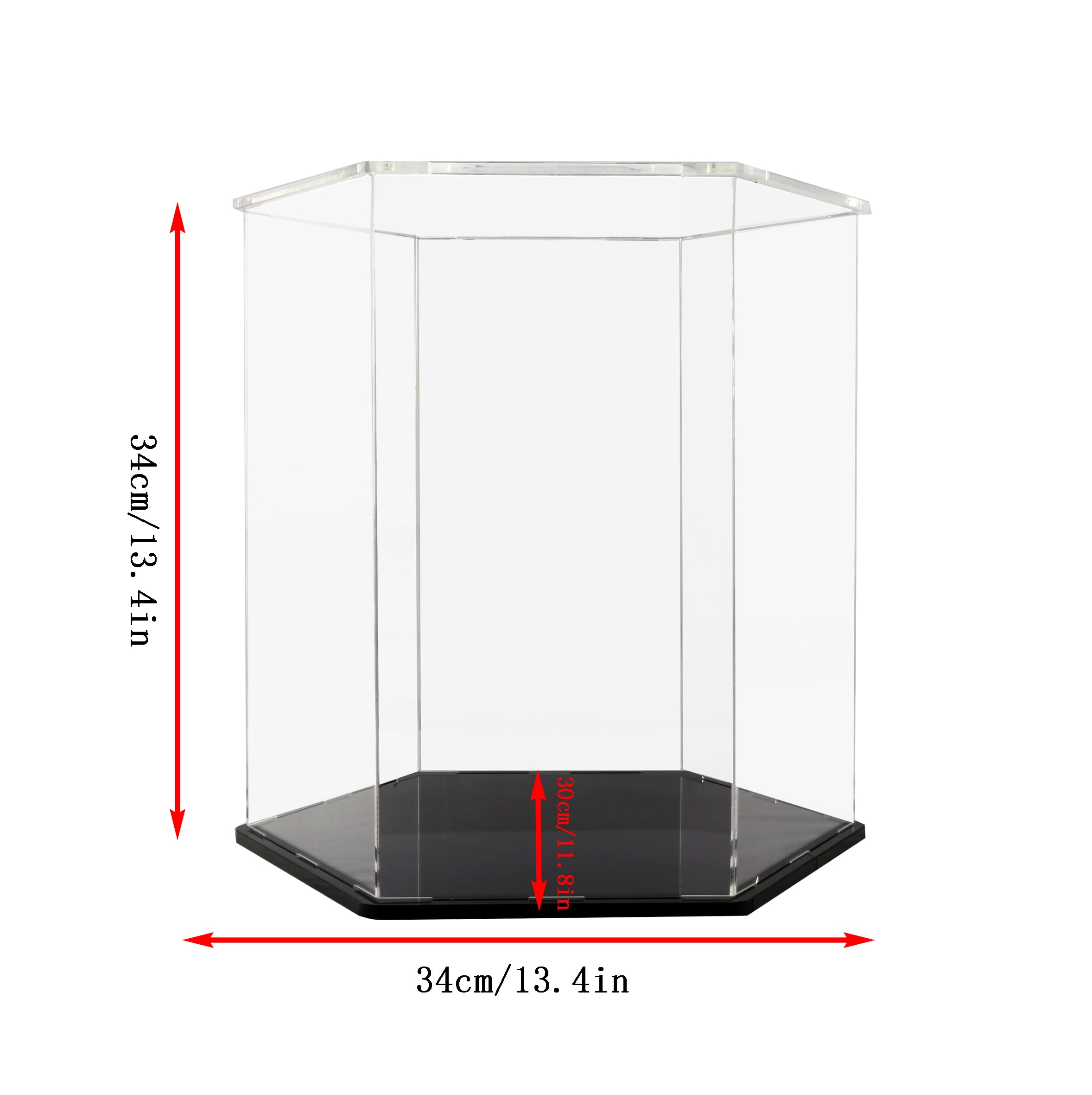Basketball Display Case,Football Display case,Clear Acrylic Basketball Display Case,Basketball case Display cabinets are Suitable for Football,Basketball,Trophies,Lego (13.4 in X 11.8 in X 13.4 in)