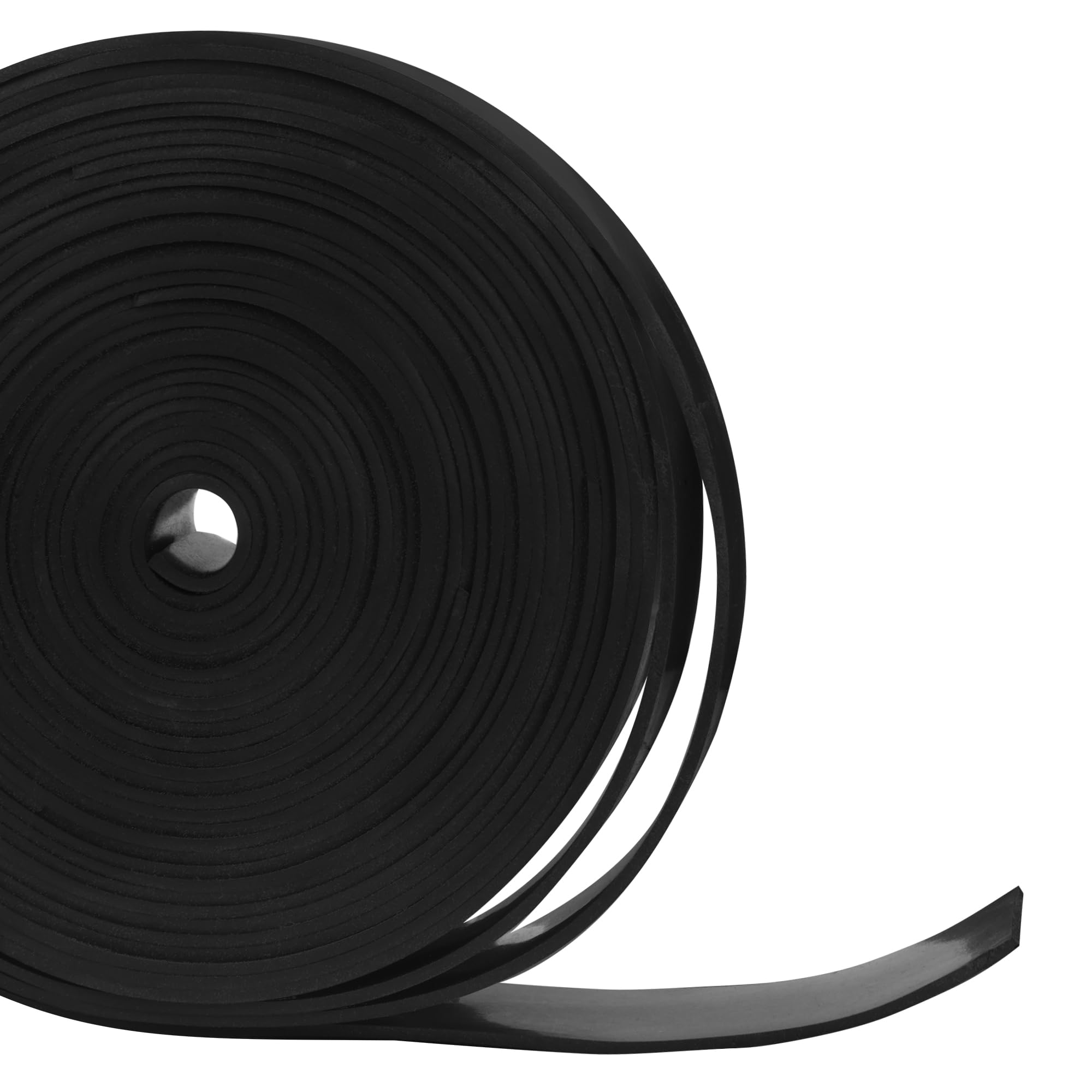 TORRAMI Solid Neoprene Rubber Strips Roll 1/16 (.062) inch Thick X 1 inch Wide X 20 Feet, for DIY Weather Stripping, Gasket, Seal