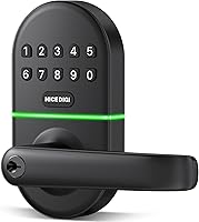 NICE DIGI Keypad Door Lock with Handle - Keyless Entry Smart Deadbolt, Easy 5-Min Install, 20 Codes for Front Door Security
