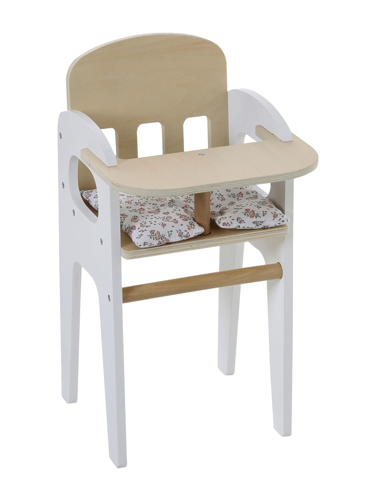 VERTBAUDET Chaise Haute pour Poupon en Bois FSC® Blanc TU