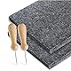 Prickeln Prickelset (2 Prickelfilz, 2 Nadel, 2 Vorlagen) - Filzunterlage (20x30cm, 9 mm stark) und Prickelnadel für kleine Hände mit Holzgriff 7,8 cm, Prickel-Unterlage Set für Kinder & Erwachsene