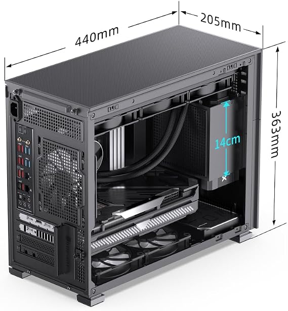 JONSBO D31 Standard Edition / MESH Edition White/Black M-ATX PC Case Black / MESH Version