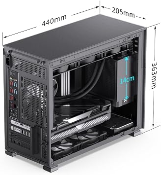 JONSBO D31 Standard Edition / MESH Edition White/Black M-ATX PC Case Black / MESH Version