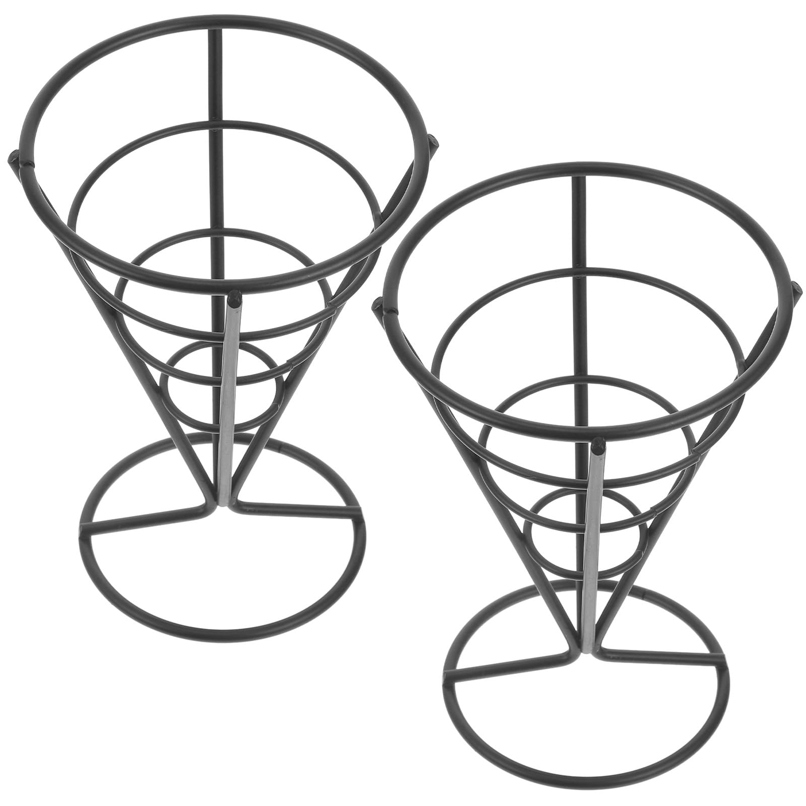2 soportes portátiles para papas fritas que mejoran la presentación y el espacio en tu mesa