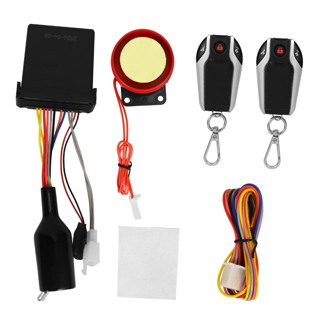 HANABASS Kit Allarme Moto con Avviamento Remoto Dispositivo Antifurto Bidirezionale per Sicurezza e Blocco Automatico Compatibile con Varie Marche e Modelli