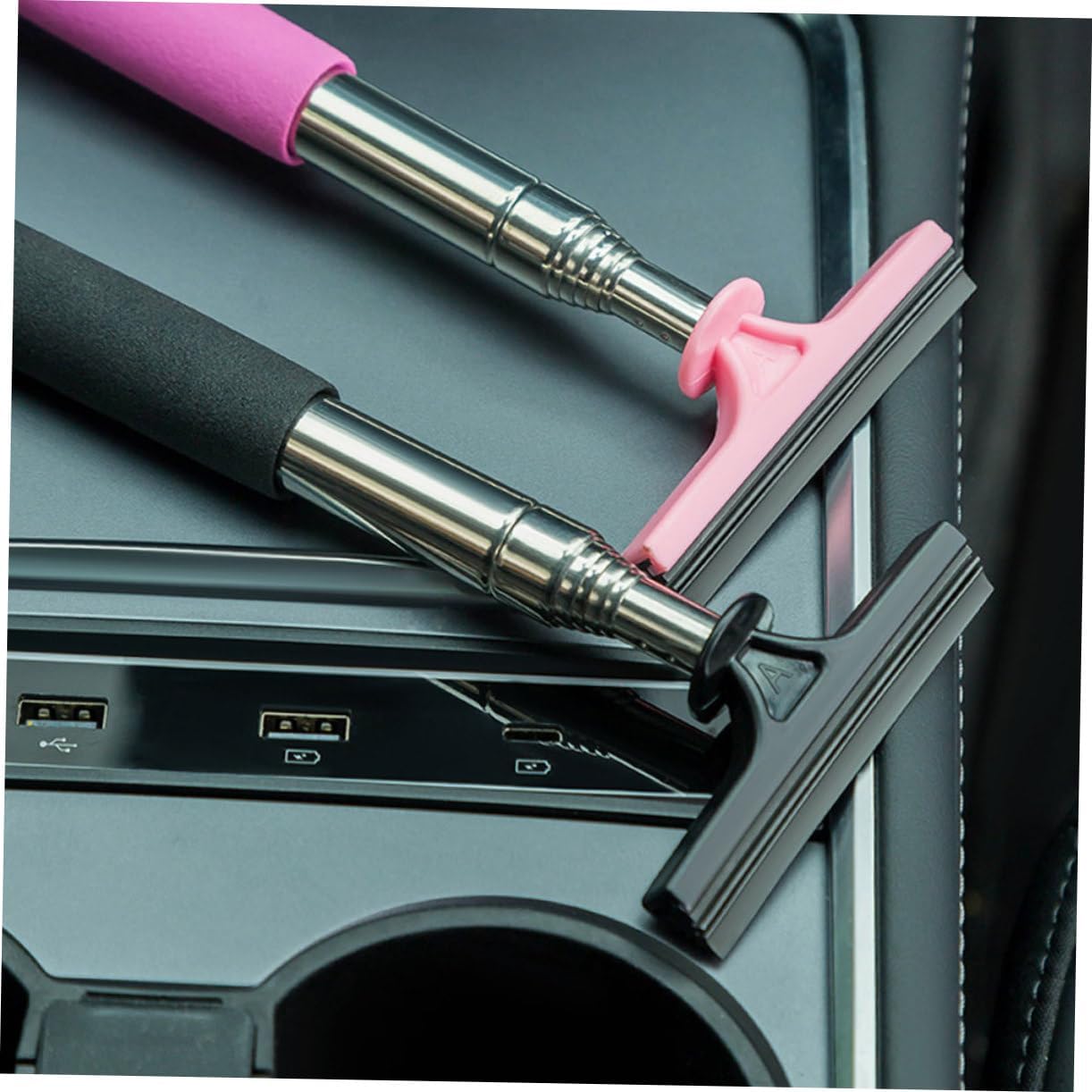 GLEAVI 3pcs Car Window Squeegee Side Mirror Squeegee Windshield Cleaning Tool for Car Mirror Cleaning