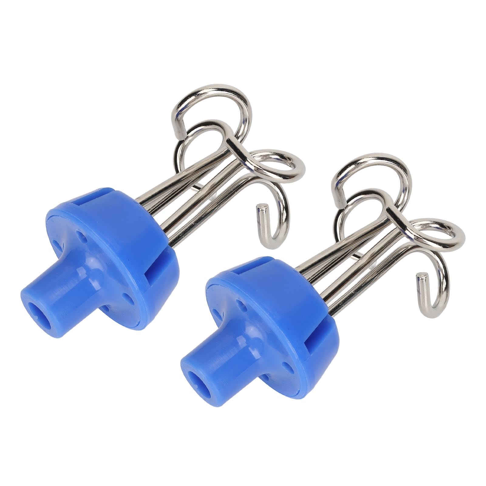 2PCS Crochet de Suspension pour Support de Poteau IV, Crochets de Poteau IV 4 Cintres, Crochet de Support de Perfusion Vertical en Métal, Crochet de Suspension de Sac