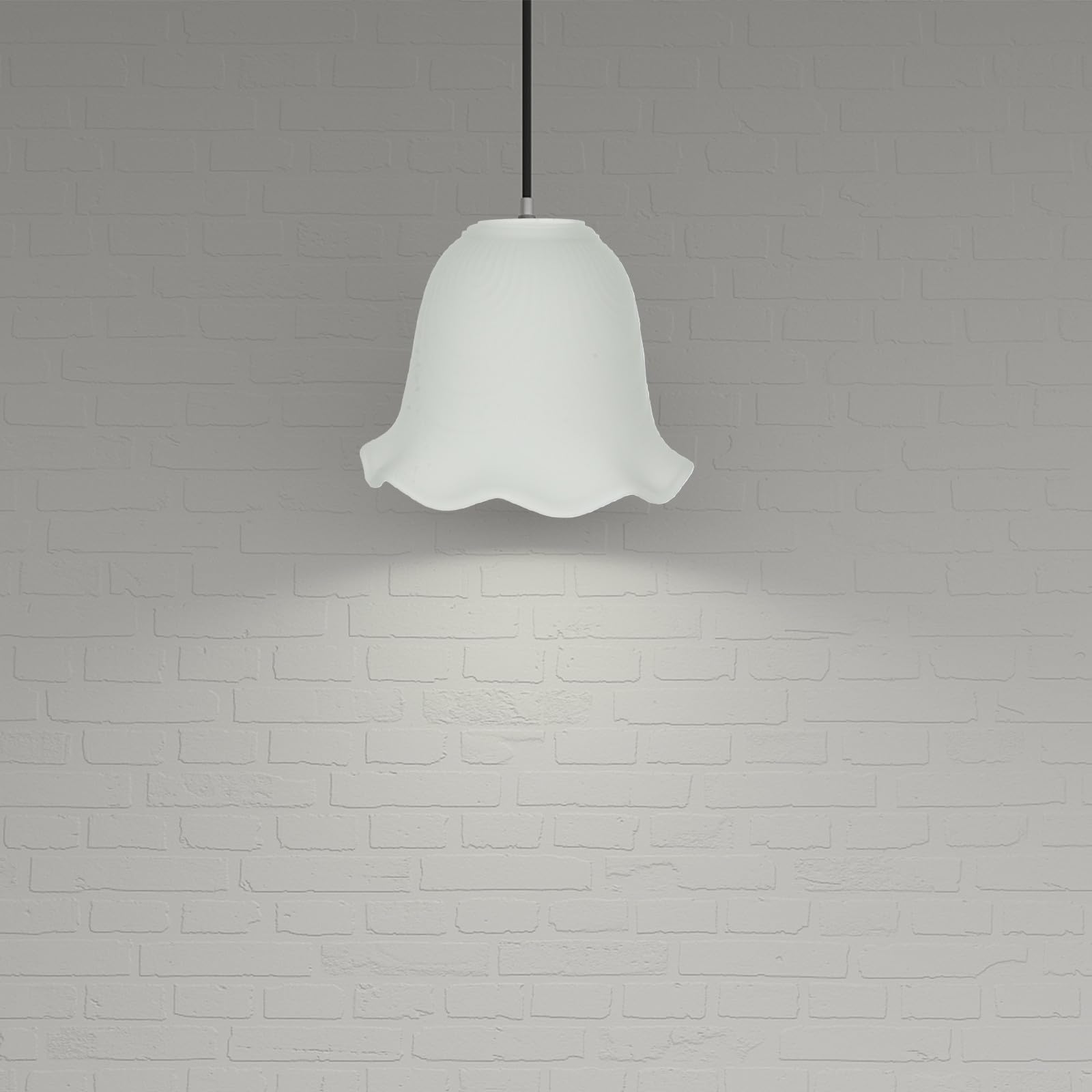 Paralume in Vetro E27 Elegante per Lampade da Tavolo e Comodino