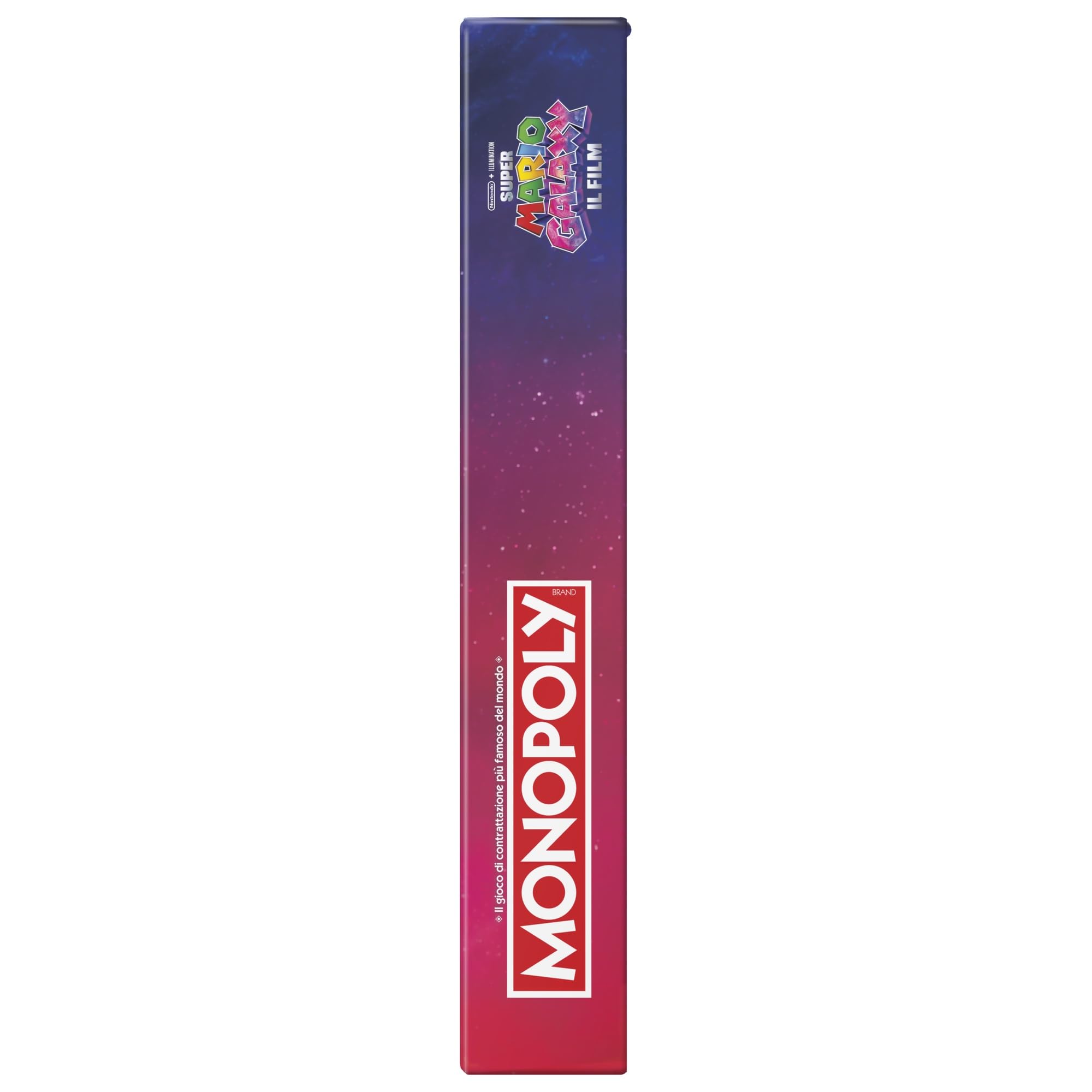Monopoly: Super Mario Galaxy Der Film, Brettspiel, Spaß für die ganze Familie, geeignet für Kinder, Mädchen, Jugendliche und Erwachsene, von 2 bis 6 Spielern, ab 8 Jahren - italienische Version