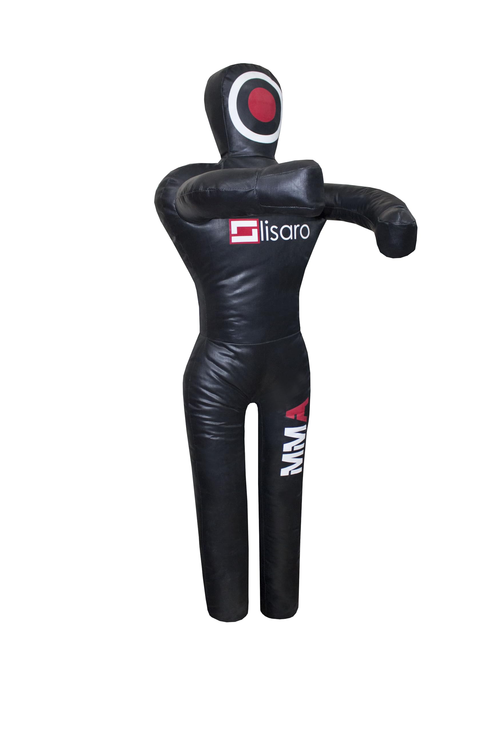 Lisaro Kunstleder - Wurfpuppe - Grappling - Dummy für MMA Kampfsport, Jiu Jitsu, Judo, Ringen, Wrestling. Gefüllt.