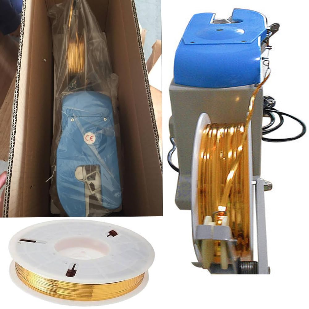 Twist Tie macchina per impacchettare imballaggi alimentari, diametro 0.1-1.2mm, Attrezzatura di chiusura del sacchetto per supermercati, Cerchio di serraggio 200mm, Soluzioni di imballaggio efficienti