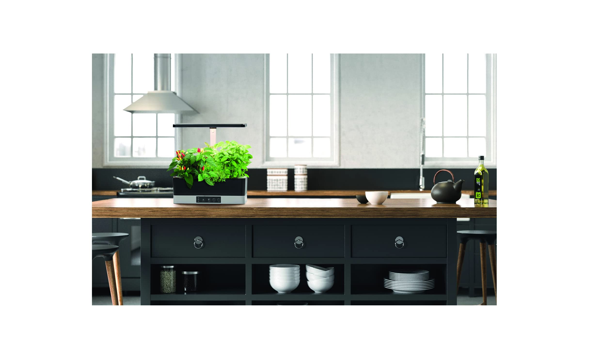 LEDVANCE Oprawa oświetleniowa: for wszystkie powierzchnie, Indoor Garden KIT Pro 360 BK / 24 W, 220…240 V, kąt rozsyłu światła: 110°, Neutralna Biała, 3600 K, materiał: aluminum/plastic, IP20
