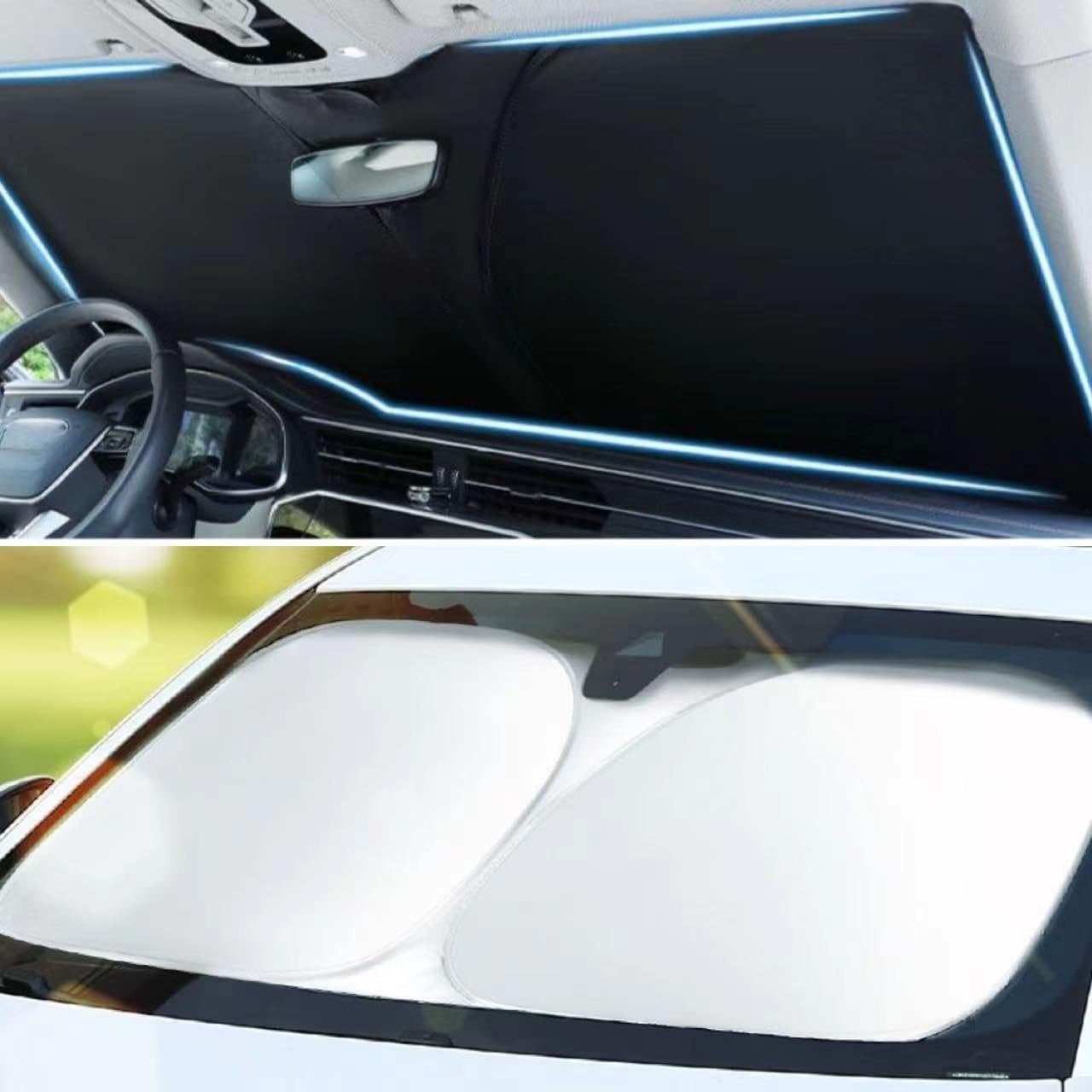 YYRTTDM Pare Soleil Voiture Pour Fiat Doblo II 2010-2018 2019 2020