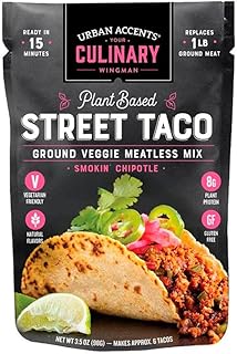Smokin' Chipotle Street Taco Meatless Mix, 6 Pack, 3.4 oz Each, Gluten-Free, Plant-Based Protein