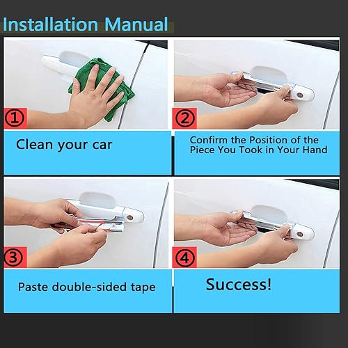 Miniatura 6 de OYTHO Cubierta para manija de puerta de automóvil, para Nissan Navara NP300 Frontier D23 2015 2016 2017 2018 2019 2020 Negro brillante cubierta de