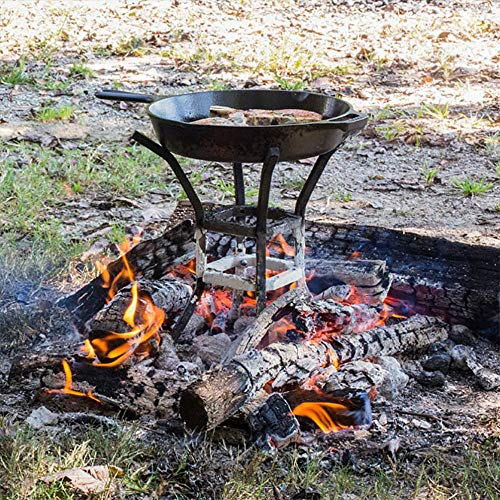 Lodge Unisex-Erwachsene Campfire Cooking Stand Gusseisen, schwarz, Standard