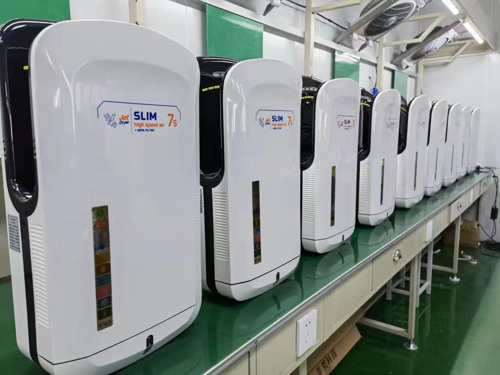 Smart Vertical Jet Hand Dryer with HEPA Filter x 2 and Intelligent Heating