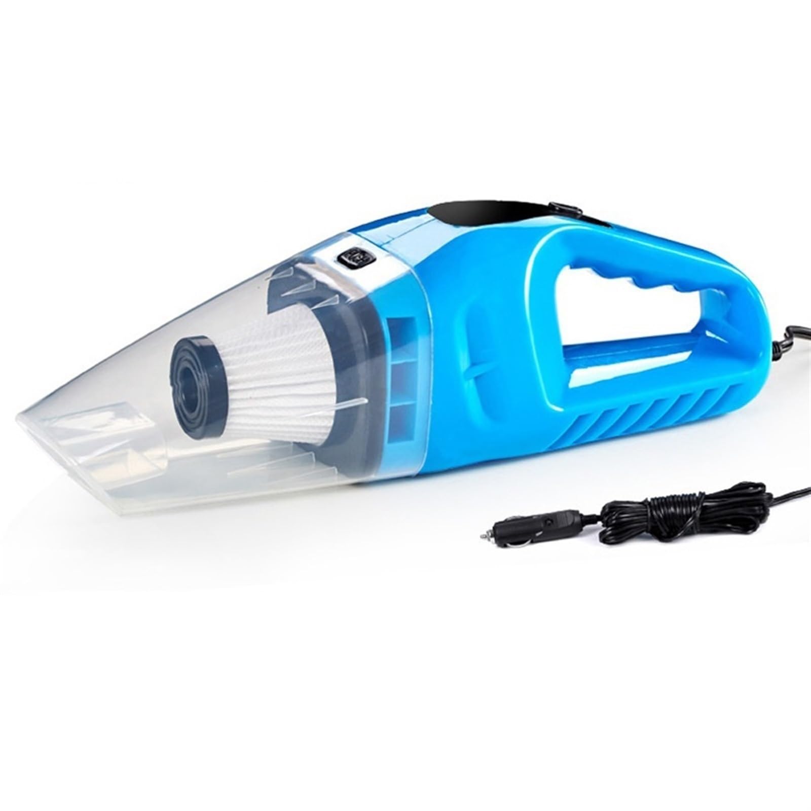 Aspirateur de voiture puissant 120W bleu compact avec câble 5M
