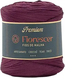 Fio de Malha Premium Fiorescer - 140mts 28mm Croche (Roxo Mauve)