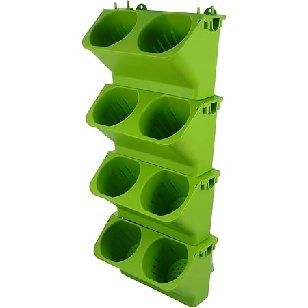 Amazon ハーベリーポット43型ブラウン3個 重ねて使えるプランター いちご ハーブ栽培に 鉢