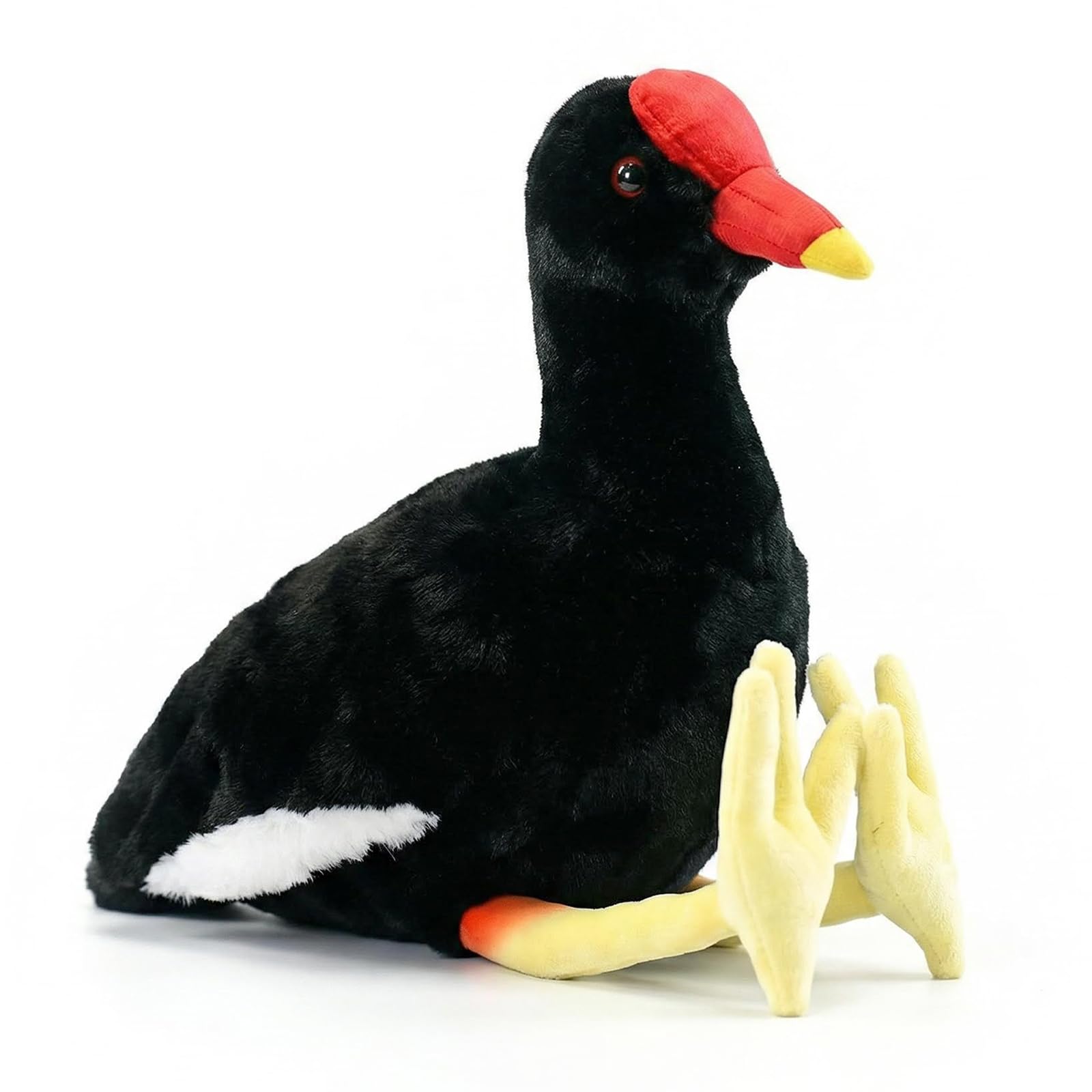 PuffPurrs Common Moorhen Plush – Lifelike 10in Wetland Bird Toy, Realistic Water Bird Plush Gift for Nature Lovers — image 1
