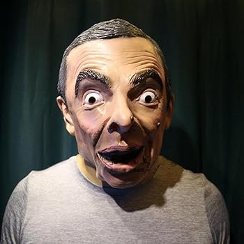 ノリミスタービーン Mr. Bean 映画　マスク　Mask　バンド Amazon | nice-Buy Mr. Bean フルヘッド ラテックスマスク