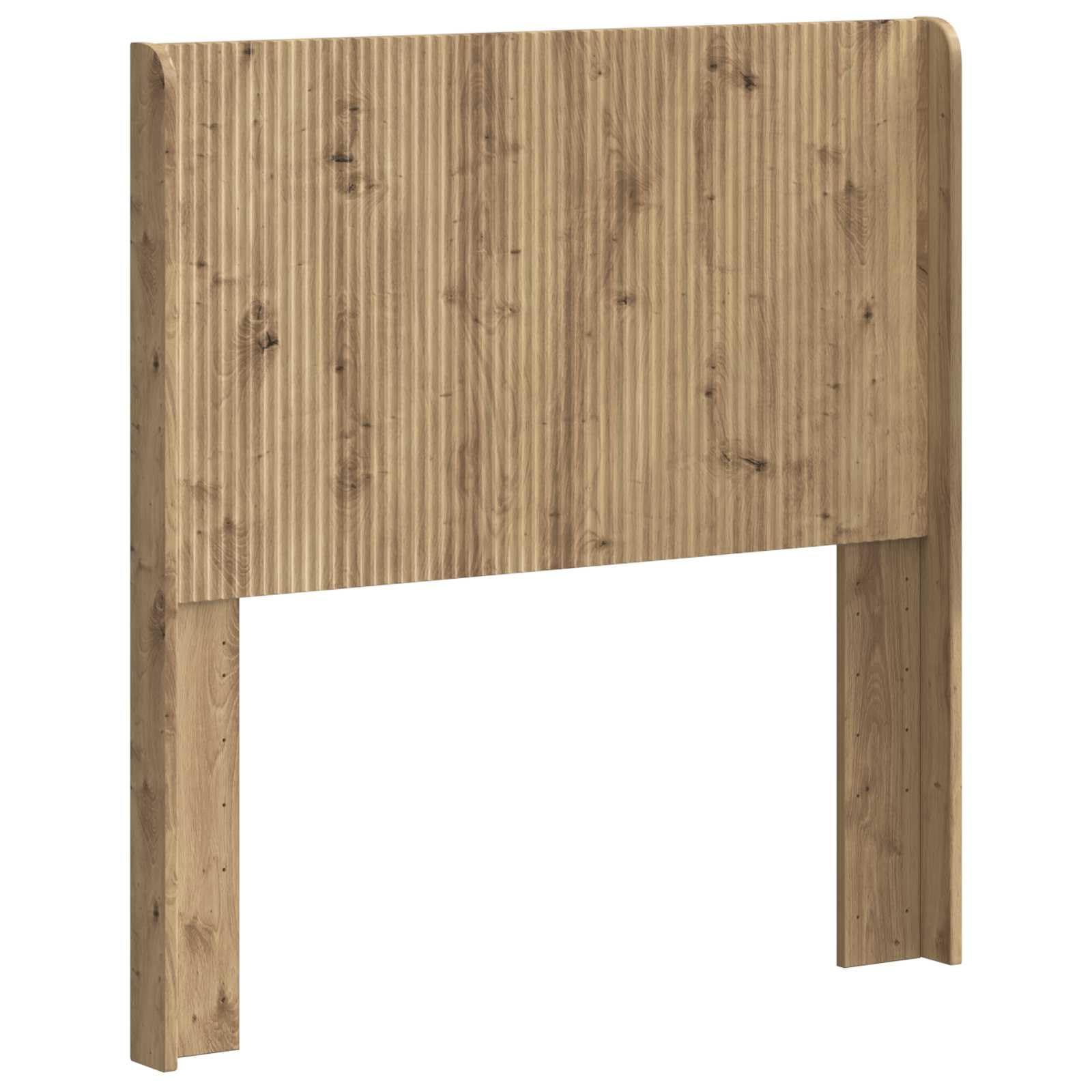 Tête de lit en chêne artisanal, panneau arrière de lit avec lattes verticales pour montage sur cadre de lit, 82 x 7 x 100 cm, tête de lit stable pour chambre à coucher et chambre d'amis