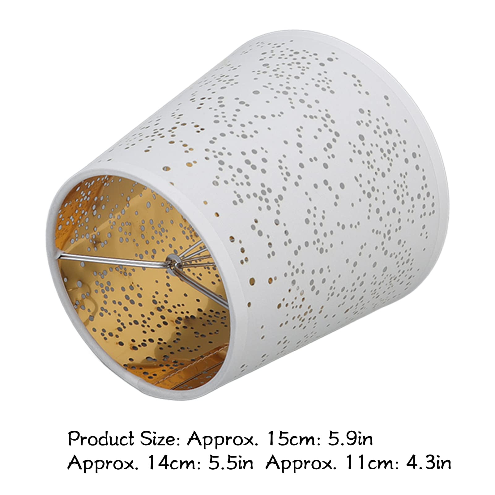 Lot de 3 abat-jour de lampe, abat-jour de lustre, abat-jour de candélabre modernes blancs qui se clipsent sur les abat-jour de cloche d'ampoule pour le remplacement de la lampe de chevet de lustre mur