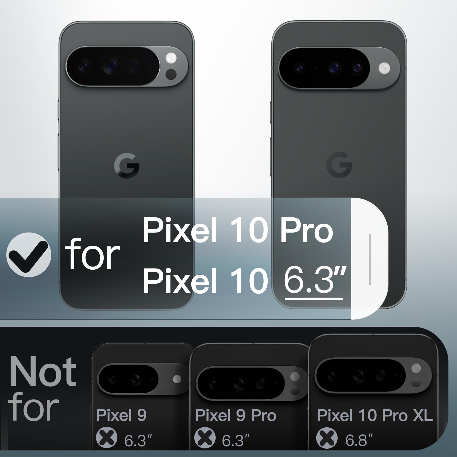 JETech Etui Magnetyczne dla Google Pixel 10/10 Pro 2025, Kompatybilne z MagSafe i Ładowarka Pixelsnap, Półprzezroczysty Matowe Tył Odporny na Wstrząsy Osłona Telefonu (Obsydian)