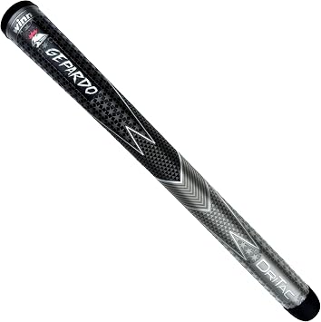 Golf Grip Oversize. The Gepardo Oversize Dri-Tac Grip delivers exceptional shock absorption along with superior comfort and moisture-wicking tackiness, ensuring a secure hold in any weather. Its larger profile offers increased surface area, making it ideal for those who prefer a fuller, more substantial grip.