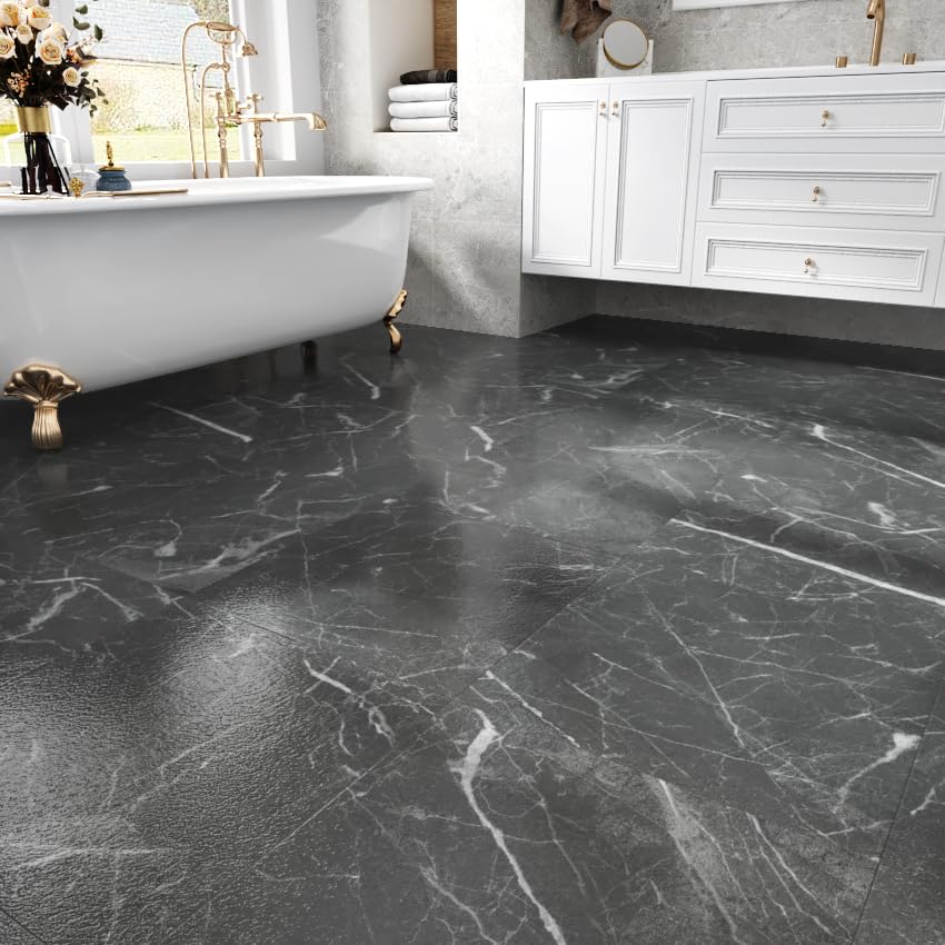 Carreaux de sol en marbre étanches WESTICK pour protéger le sol de votre salle de bain